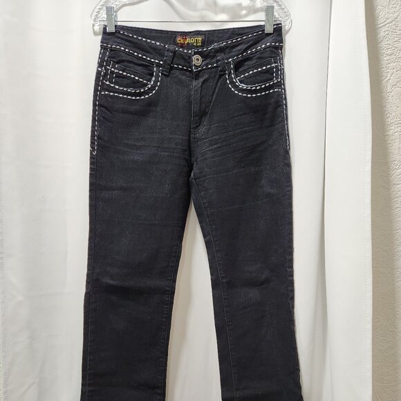 Charlotte Black denim Jeans - Picture 1 of 4